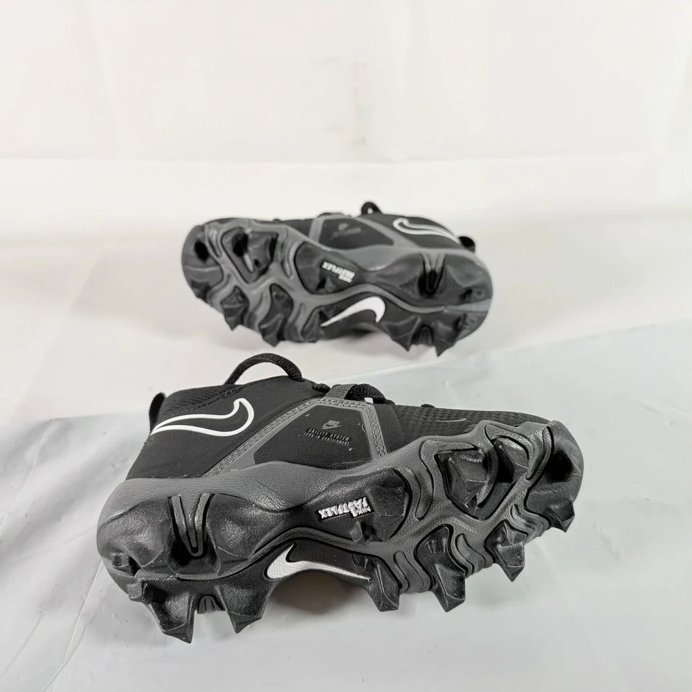 Nike Alpha Menace 3 Shark BG Football Cleats Black Grey Size‎ 10C CV0581-010